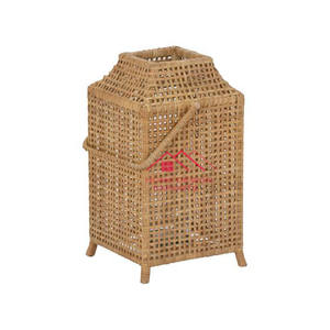 Tamaño personalizado para la decoración del hogar a precios al por mayor farol de vela de suelo de caña hecho a mano - Product Image 4