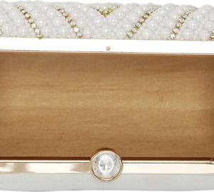 Trendy Seed Beads Embroidery Handcrafted <b>Clutch</b> <b>Bag</b> Intricate Design Artisanal Hand-stitched <b>Small</b> Bead <b>Bag</b> Pearl Detail for - Product Image 3