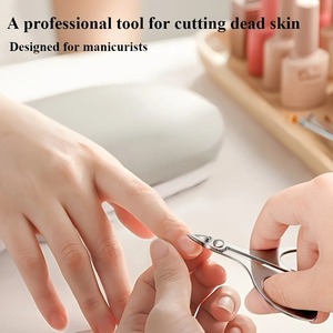 Professional Manicure <b>Cuticle</b> Scissors Stainless steel Nail <b>Cuticle</b> Clippers <b>Trimmer</b> Dead Skin Remover Manicure Pedicure Cutter - Product Image 3