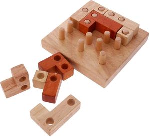 Vente flash Jeu de tic-tac-toe en bois Jeu de tic-tac-toe en bois naturel pour les jeux classiques à deux joueurs - Product Image 3