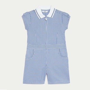 Vêtements de mode à motifs gratuits Doublure à carreaux bleu marine Uniformes scolaires pour étudiantes japonaises Robe blazer pour l'école - Product Image 6