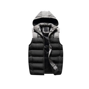 Customized Men's Winter <b>Denim</b> Puffer <b>Jacket</b> Stand Collar High Quality Regular Sleeves Breathable Windproof Quick Dry Polyester - Product Image 3