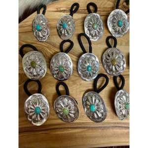 Coletero de Plata de Ley y Turquesa Kingman, Estilo Étnico Navajo, Hecho con Artesanía - Product Image 3