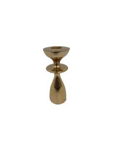 Wholesale Bulk Gold Color Aluminum Home Decorative Candle Stand T <b>Lite</b> Holder Brass Finishing Handmade Customized - Product Image 1
