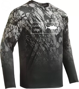 Custom Design Hooded Fishing <b>Shirt</b> Quick-Drying Breathable Long-Sleeved Fishing Wear Casual Style with <b>Collarless</b> Feature - Product Image 1