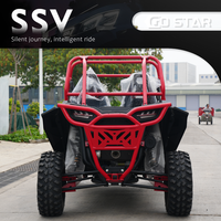 Véhicule tout-terrain 4 places SSV 800cc avec moteur CFMOTO, buggy à essence 4x4 avec toit, lumières LED, roues en aluminium