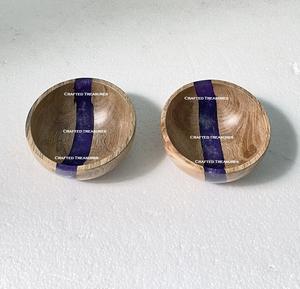 Wedding Top Quality Wooden and Resin Food Serving <b>Bowl</b> Handmade Top Selling Customized Size Kitchenware <b>Mixing</b> <b>Bowl</b> - Product Image 1