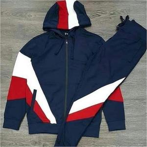 Wholesale Vintage Fashion Hooded <b>Tracksuit</b> Hoodies Sweatpants Two Piece Set Winter Men Casual Drawstring 100% Heavyweight Solid - Product Image 1