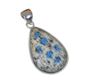 Jaspe naturel K2 pendentif en argent Sterling 925 avec pierres précieuses bijoux faits à la main mars pierre de naissance pendentif en forme de poire cadeau pour anniversaire - Product Image 1