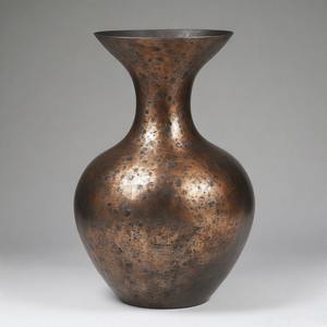 AntiqueLustre Pure <b>Copper</b> <b>Vase</b> with Aged Patina Look Metal Tone Floor <b>Vase</b> Floral Embossed Design Home Decor Accent Statement - Product Image 5