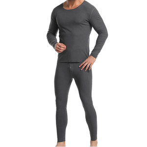 Custom Active Wear <b>Men's</b> <b>Thermal</b> Suits with Full Sleeves Breathable Crew Neck Collar Design 100% Cotton Quick Dry All Seasons - Product Image 1