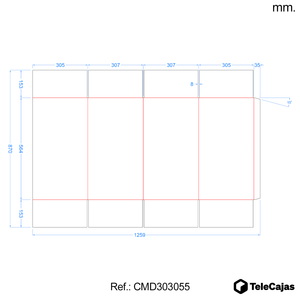 Boîtes rigides 30x30x55 cm en carton double ondulé résistant pour l'emballage d'expédition et le stockage, 2 mm d'épaisseur - Product Image 5