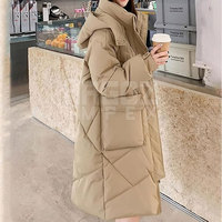 Vente directe d'usine, veste d'hiver longue pour femmes, respirante, séchage rapide, polyester rembourré, tricotée, coupe-vent, haute qualité
