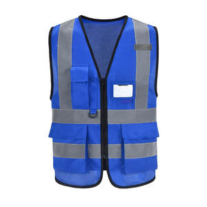 Chaleco Fluorescente de Alta Visibilidad con Cremallera y Bolsillos, Estándar EN20471, Chaleco de Seguridad Reflectante para el Trabajo - Product Image 1