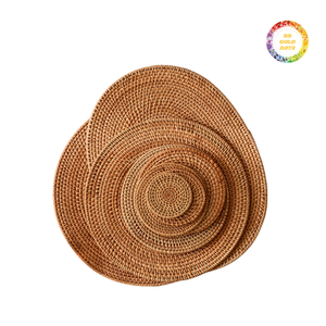จานหวายสานสำหรับตกแต่งโต๊ะงานฝีมือระดับพรีเมี่ยมจากเวียดนาม - Product Image 6