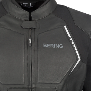 แจ็กเก็ตกันหนาวหนังวัวสีดำสำหรับผู้ชายแจ็คเก็ตนักแข่งรถมอเตอร์ไซค์แนวสตรีท/ชุดเกราะป้องกัน - Product Image 2