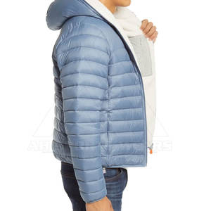 Chaquetas acolchadas para hombre de alta calidad fabricadas en Pakistán, ropa de invierno de tela ligera de diseño personalizado con capucha de pie - Product Image 4