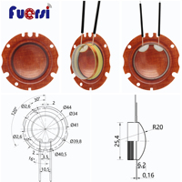 20W 1 inci 25.4mm Diameter dalam koil suara fenolik diafragma Alarm klakson Speaker komponen Unit Driver Aksesori suku cadang