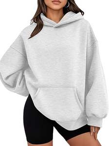 2025 mujeres de gran tamaño con capucha Casual sudadera polar pulóver cálido invierno Tops entrenamiento moda Streetwear - Product Image 2