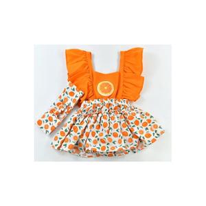 Bandana bambina dolce frutta vestito arancione - Product Image 1