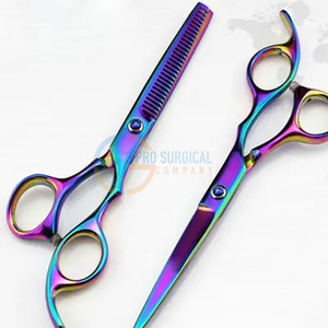 Juego de tijeras de peluquero profesional de Color personalizado 3PRO, herramienta de corte de pelo de alta calidad con punta de hoja afilada, tamaños básicos disponibles - Product Image 1