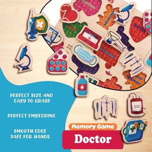 อุปกรณ์ปริศนาทางการแพทย์ทำจากไม้3D ตามสั่งผลิตในอินเดีย - Product Image 3