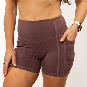 Shorts de yoga pour femmes, taille haute, contrôle du ventre, push-up, fitness, gym, entraînement, vêtements de sport, shorts de hanche - Product Image 3