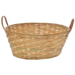 Unique Bamboo Storage <b>Basket</b> With Handle for Home Kitchen Decorative Natural Color <b>Egg</b> Fruits & Vegetable Bamboo Storage <b>Baskets</b> - Product Image 3
