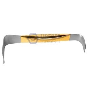 Instrument chirurgical d'écarteur de sein dentelé à double extrémité en acier inoxydable de haute qualité pour la chirurgie plastique par Liberta - Product Image 1