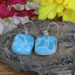 Wholesale 92.5 Sterling <b>Silver</b> Trendy Cute Religious Style <b>Huggie</b> Stud Earrings GIA Certified Wedding Fine Hoop Earings Larimar - Product Image 3