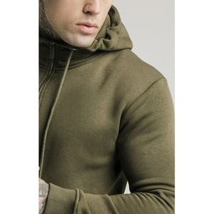 Offre Spéciale hommes personnalisé noir à capuche ODM mode longue fermeture éclair haut élégant fermeture éclair poche en relief impression polaire tissu brodé - Product Image 2