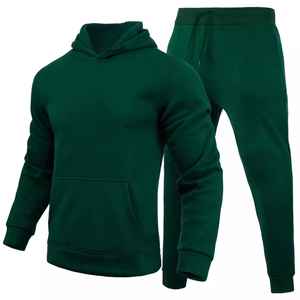Conjunto Deportivo Unisex de Algodón Liso, Pantalones Deportivos, Chándal, Pantalones Deportivos Personalizados y Sudadera con Capucha, Conjunto Deportivo de 2 Piezas para Hombre - Product Image 6