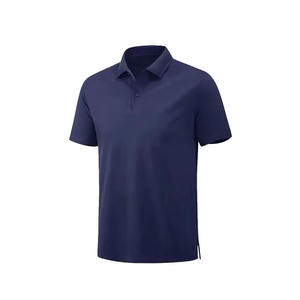 Novedad de verano personalizada, camiseta de moda de negocios transpirable para hombre, Polo de manga corta de seda helada, ropa de hombre con estampado de botones - Product Image 4
