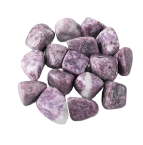 Vente en gros de lépidolite en cristal naturel dégringolée pierre sculptée pierre de guérison agate galet pierre précieuse pour Reiki Chakra pierre dégringolée en vrac - Product Image 6