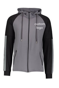 Chándal de gimnasio de equipo estampado ajustado a la moda para hombre, ropa deportiva, ropa de sudor, chándal deportivo en blanco de dos piezas para hombre - Product Image 4