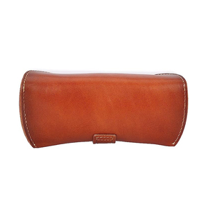 Factory Hot Sale Handmade Leather Eyeglasses Case Reading <b>Sunglasses</b> Custom Private Logo Adjustable Leather Eyeglasses Case - Product Image 2