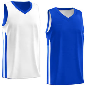 Maillot de basket-ball réversible, tissu doux au toucher, compression, haut de sport, design de veste, couleurs d'équipe, ajustement confortable sur mesure - Product Image 4