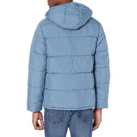 Marque privée Imprimer Extérieur Rembourré Logo Parka Hiver Bouffant 100% Nylon Offre Spéciale Bouffée Style Personnalisé Hommes Veste Bouffante