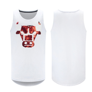 OEM Men's Casual Y <b>Back</b> Tank <b>Top</b> Breathable Quick Dry Cotton/Polyester Stringer Gym Fitness Singlet <b>Low</b> Price - Product Image 3