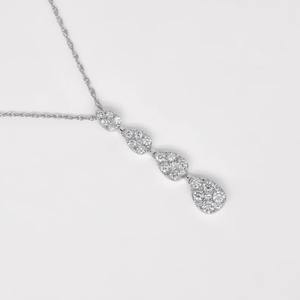 Colgante personalizado de moissanita con forma de pera, Plata de Ley 925 con oro estilo Hip Hop, joyería de diamantes, regalo para ella - Product Image 4