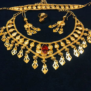 2024 Best Buy Estilo vintage 24K Chapado en oro Juegos de joyería de moda de inspiración India Comoras Mayotte-Regalo de cobre listo - Product Image 3