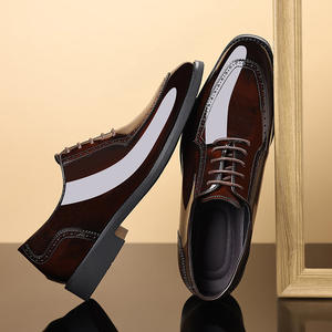 Chaussures de bureau en cuir pour hommes, chaussures formelles classiques simples et polyvalentes, confortables et durables pour hommes d'affaires - Product Image 2