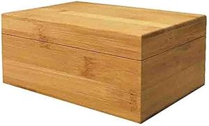 Boîte de rangement Mangowood avec couvercle, boîte de rangement combinée Mangowood, naturelle, non peinte, boîte en bois - Product Image 5