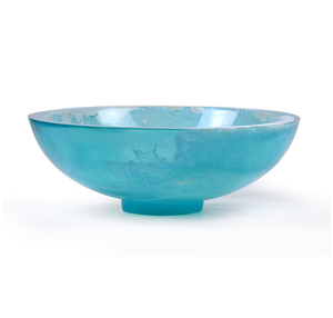 Venta caliente Ensaladera de resina Tamaño personalizado Venta Azul cielo Venta directa Fabricante indio de Tazón para servir de resina - Product Image 1