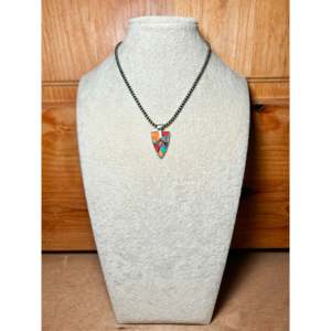 Colgante Navajo Hecho a Mano con Múltiples Piedras y Plata de Ley, Amuleto Étnico Religioso con Amatista y Diamante, Fabricación India - Product Image 6
