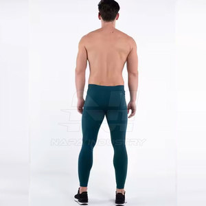 <b>Hot</b> Sale Latest Style Men <b>Legging</b> Elastic Waist Spandex/Polyester Breathable Full Length High Quality Yoga Wear Comfortable Low - Product Image 4