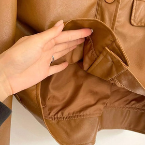 Premium Quality Women's Casual Stylish Leather <b>Jacket</b> New Trendy Zipper Style Leather <b>Jackets</b> For Women - Product Image 4