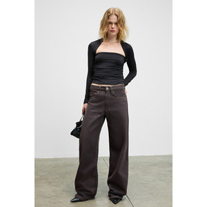 GRIMELANGE <b>Women's</b> Square Neck <b>Bolero</b> Blouse with Side Ruched Long Sleeves and Stretch Fabric - Product Image 4