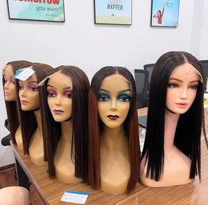 Pelucas de Cabello Humano Liso Natural con Encaje Transparente y Raya al Medio, Sin Caída ni Enredos, Gran Venta - Product Image 5