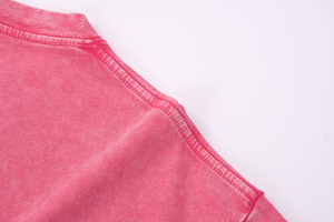 T-shirt ample et bon marché délavé à l'acide à la mode pour hommes 100 coton Chemise unisexe de haute qualité T-shirt imprimé de logo personnalisé pour hommes - Product Image 6